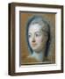 Portrait of Madame de Pompadour-Maurice Quentin de La Tour-Framed Giclee Print