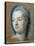 Portrait of Madame de Pompadour-Maurice Quentin de La Tour-Stretched Canvas