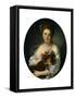 Portrait of Madame De Porcin-Jean Baptiste Greuze-Framed Stretched Canvas