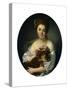 Portrait of Madame De Porcin-Jean Baptiste Greuze-Stretched Canvas