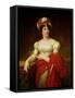 Portrait of Madame De Stael (1766-1817)-Anne-Louis Girodet de Roussy-Trioson-Framed Stretched Canvas