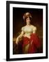 Portrait of Madame De Stael (1766-1817)-Anne-Louis Girodet de Roussy-Trioson-Framed Giclee Print