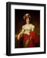 Portrait of Madame De Stael (1766-1817)-Anne-Louis Girodet de Roussy-Trioson-Framed Giclee Print