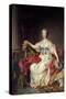 Portrait of Madame Du Barry by Francois-Hubert Drouais-null-Stretched Canvas