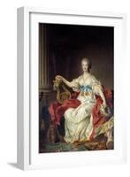 Portrait of Madame Du Barry by Francois-Hubert Drouais-null-Framed Giclee Print