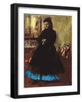 Portrait of Madame Ducros, 1858-Edgar Degas-Framed Giclee Print