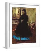 Portrait of Madame Ducros, 1858-Edgar Degas-Framed Giclee Print