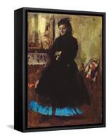 Portrait of Madame Ducros, 1858-Edgar Degas-Framed Stretched Canvas