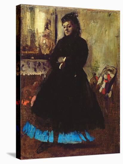 Portrait of Madame Ducros, 1858-Edgar Degas-Stretched Canvas