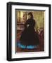 Portrait of Madame Ducros, 1858-Edgar Degas-Framed Premium Giclee Print