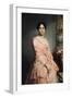 Portrait of Madame F, 1850-51-Louis Edouard Dubufe-Framed Giclee Print