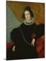Portrait of Madame Foule (Oil on Canvas)-Alexandre Francois Xavier Sigalon-Mounted Giclee Print