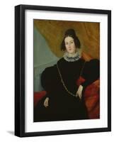 Portrait of Madame Foule (Oil on Canvas)-Alexandre Francois Xavier Sigalon-Framed Giclee Print