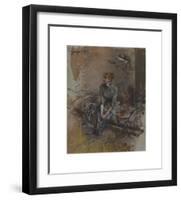 Portrait of Madame Gabrielle Réjane-Giovanni Boldini-Framed Premium Giclee Print