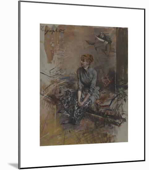 Portrait of Madame Gabrielle Réjane-Giovanni Boldini-Mounted Premium Giclee Print