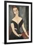 Portrait of Madame Georges Van Muyden-Amedeo Modigliani-Framed Premium Giclee Print