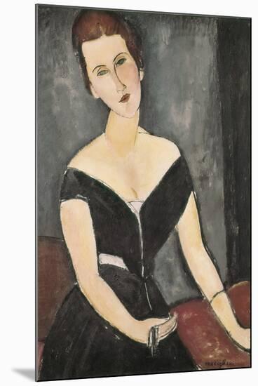 Portrait of Madame Georges Van Muyden-Amedeo Modigliani-Mounted Premium Giclee Print