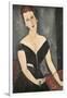 Portrait of Madame Georges Van Muyden-Amedeo Modigliani-Framed Art Print