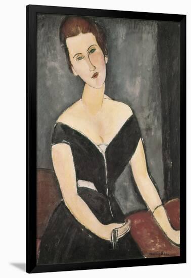 Portrait of Madame Georges Van Muyden-Amedeo Modigliani-Framed Art Print