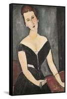 Portrait of Madame Georges Van Muyden-Amedeo Modigliani-Framed Stretched Canvas