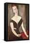 Portrait of Madame Georges Van Muyden-Amedeo Modigliani-Framed Stretched Canvas