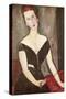 Portrait of Madame Georges Van Muyden-Amedeo Modigliani-Stretched Canvas