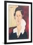 Portrait of Madame Hanka Zborowska, 1917-Amedeo Modigliani-Framed Giclee Print