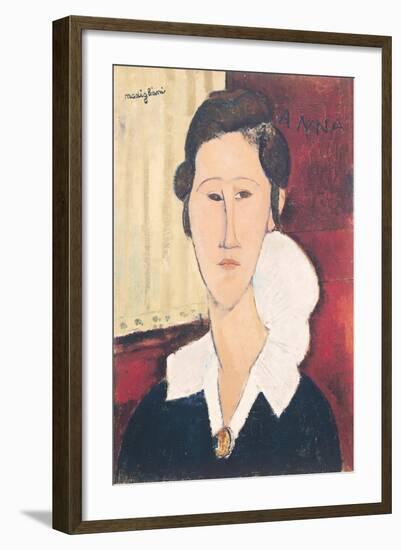 Portrait of Madame Hanka Zborowska, 1917-Amedeo Modigliani-Framed Giclee Print