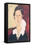 Portrait of Madame Hanka Zborowska, 1917-Amedeo Modigliani-Framed Stretched Canvas