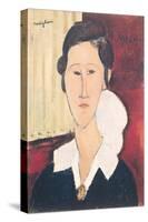 Portrait of Madame Hanka Zborowska, 1917-Amedeo Modigliani-Stretched Canvas