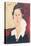 Portrait of Madame Hanka Zborowska, 1917-Amedeo Modigliani-Stretched Canvas