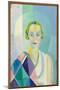 Portrait of Madame Heim, 1926-27 (Oil on Board)-Robert Delaunay-Mounted Giclee Print