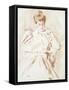 Portrait of Madame Helleu, Reading-Paul Cesar Helleu-Framed Stretched Canvas