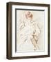 Portrait of Madame Helleu, Reading-Paul Cesar Helleu-Framed Giclee Print