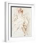 Portrait of Madame Helleu, Reading-Paul Cesar Helleu-Framed Giclee Print