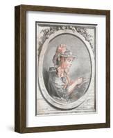 Portrait of Madame Huet, C1773-Gilles Demarteau-Framed Giclee Print