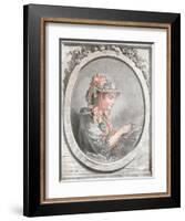 Portrait of Madame Huet, C1773-Gilles Demarteau-Framed Giclee Print