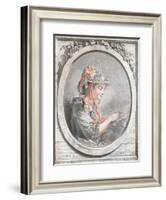 Portrait of Madame Huet, C1773-Gilles Demarteau-Framed Giclee Print