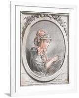 Portrait of Madame Huet, C1773-Gilles Demarteau-Framed Giclee Print