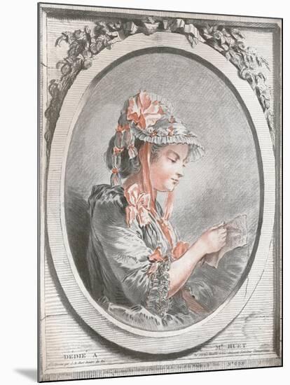 Portrait of Madame Huet, C1773-Gilles Demarteau-Mounted Giclee Print