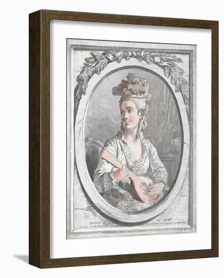 'Portrait of Madame Huet', c18th century-Gilles Demarteau-Framed Giclee Print