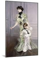 Portrait of Madame Hugo, and Her Son, 1924-Giovanni Boldini-Mounted Giclee Print