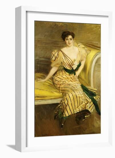 Portrait of Madame Josephina Alvear de Errazuriz, 1892-Giovanni Boldini-Framed Giclee Print