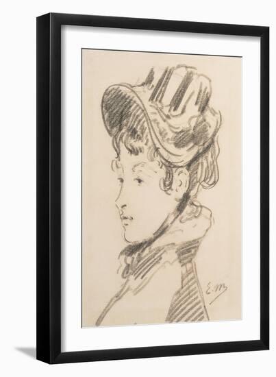 Portrait of Madame Jules Guillemet, C.1880-Edouard Manet-Framed Giclee Print