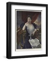 Portrait of Madame La Cometesse De Kersaint-Francois Flameng-Framed Giclee Print