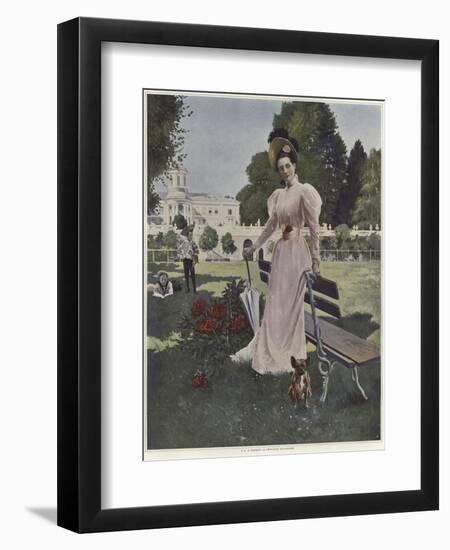 Portrait of Madame La Princess Youssopoff-Francois Flameng-Framed Giclee Print