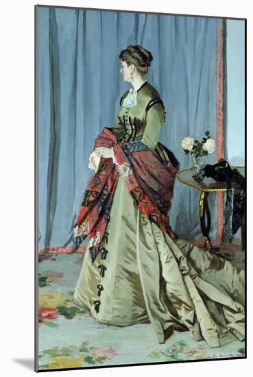 Portrait of Madame Louis Joachim Gaudibert, 1868-Claude Monet-Mounted Giclee Print
