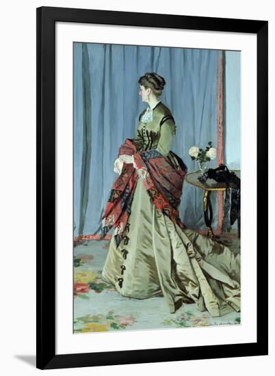 Portrait of Madame Louis Joachim Gaudibert, 1868-Claude Monet-Framed Giclee Print