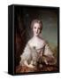 Portrait of Madame Louise of France (1737-1787) Daughter of King Louis XV Painting by Jean-Marc (Je-Jean-Marc Nattier-Framed Stretched Canvas