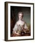 Portrait of Madame Louise of France (1737-1787) Daughter of King Louis XV Painting by Jean-Marc (Je-Jean-Marc Nattier-Framed Giclee Print